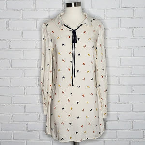 [Living Doll] Cream Colored Bird Tunic